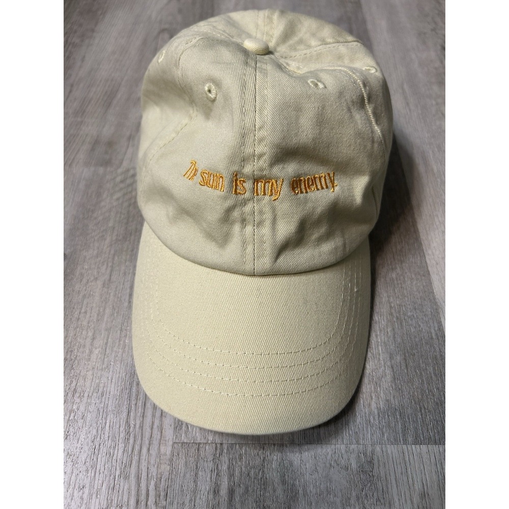 The Sun Is My Enemy Polychrome Goods Dad Hat Yellow Adjustable Strapback Cap